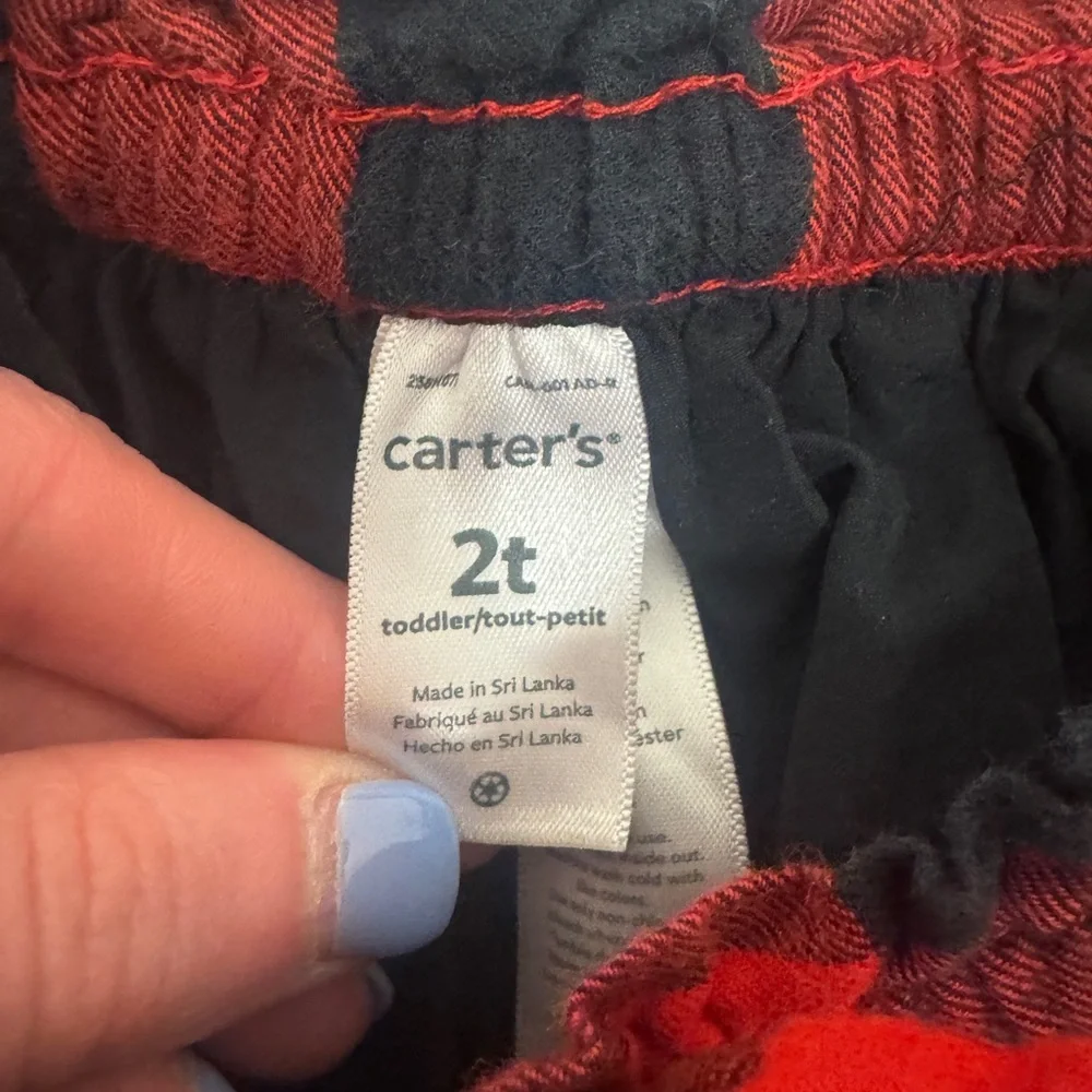 Carter's Red and Black Plaid Skirt